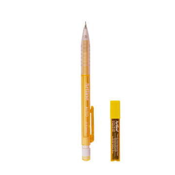 Artline Auto Mechanical Pencil 0.5mm – Pack of 2 (Yellow, 14.5 cm)