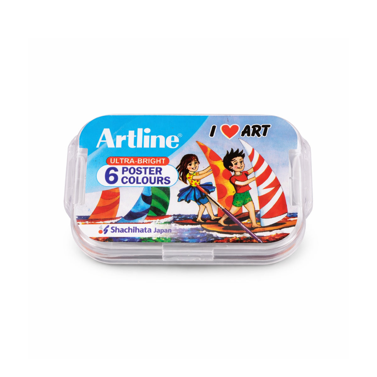 Artline Ultra‑Bright 6 Poster Colours – 10 ml Each, Multicolour