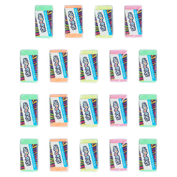Skoodle Neon Coloured Eraser Set of 19 – Dustless