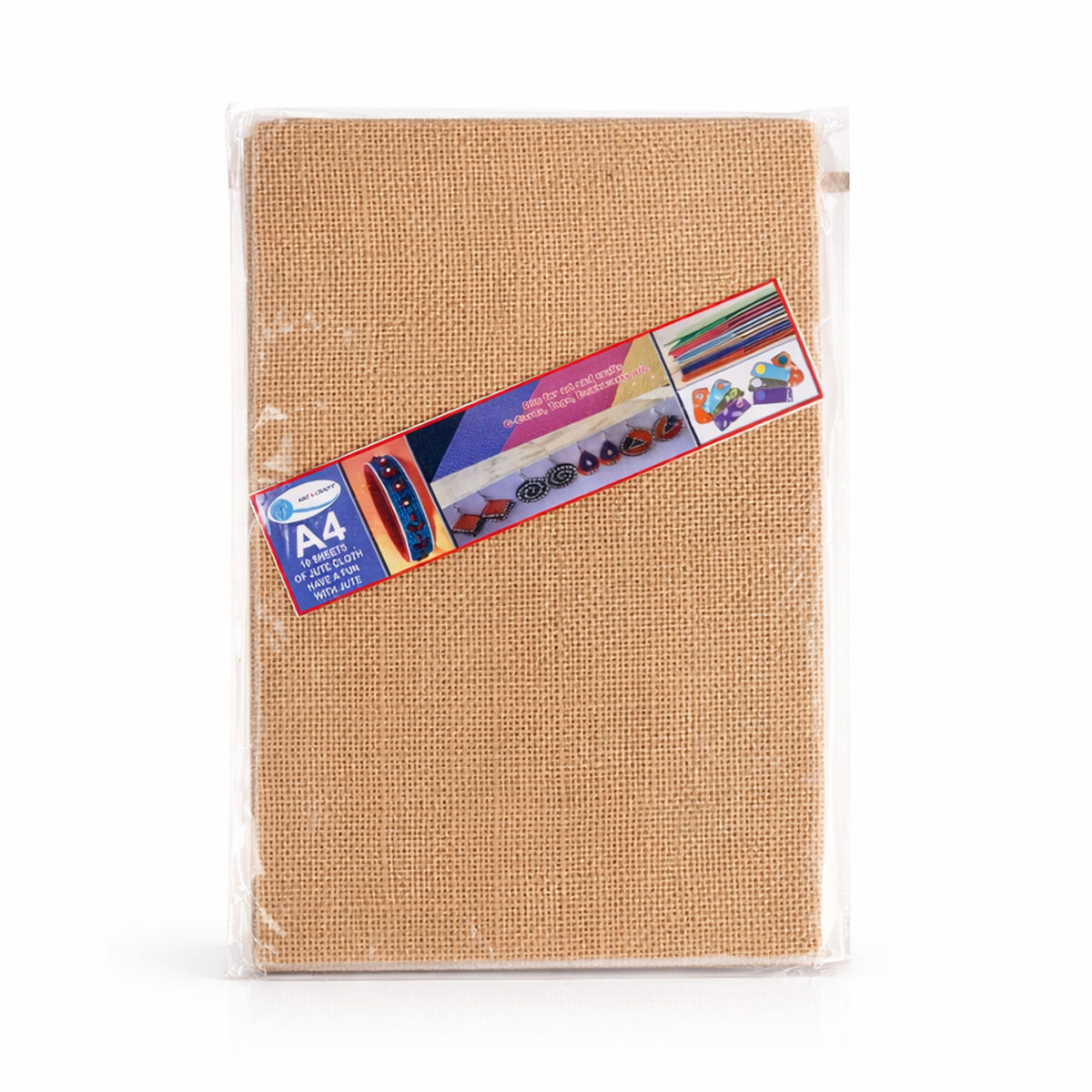 AAC A4‑Sized Jute Craft Sheet – Natural Brown
