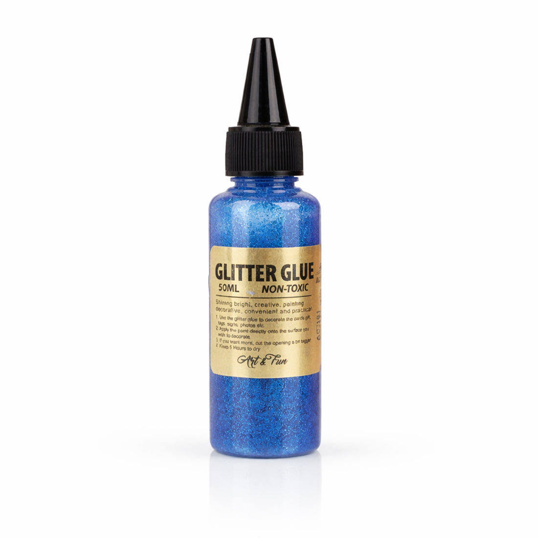 AAC Blue Glitter Glue 50ml Pack of 2 - Non-Toxic