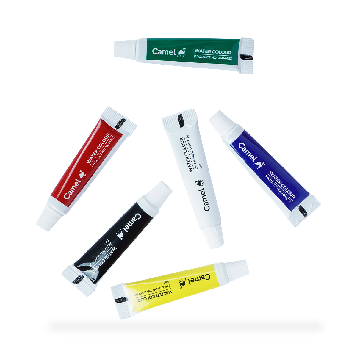 Camel 6 Shades Water Colour Tubes – 5 ml Each