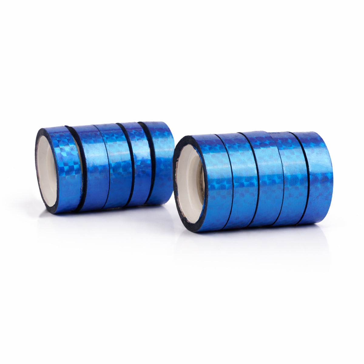 AAC Blue Glitter Tape Pack of 10 - Sparkling Craft Tape