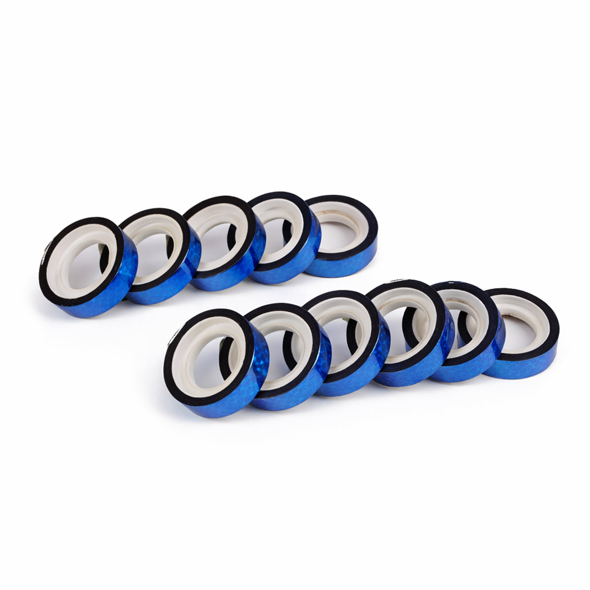 AAC Blue Glitter Tape Pack of 10 - Sparkling Craft Tape
