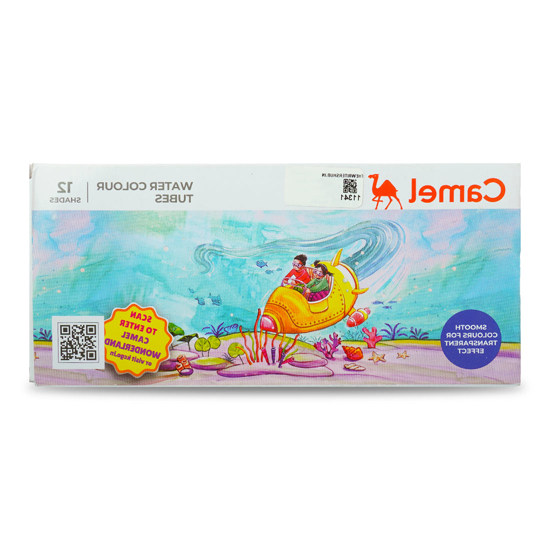 Camel 12 Shades Water Colour Tubes – 5 ml Each