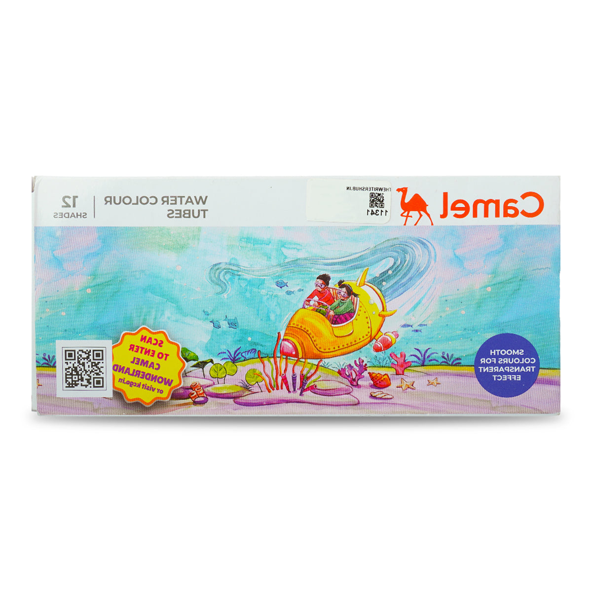 Camel 12 Shades Water Colour Tubes – 5 ml Each