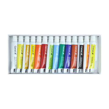 Camel 14 Shades Water Colour Tubes – 5 ml Assorted Artist & Student Set