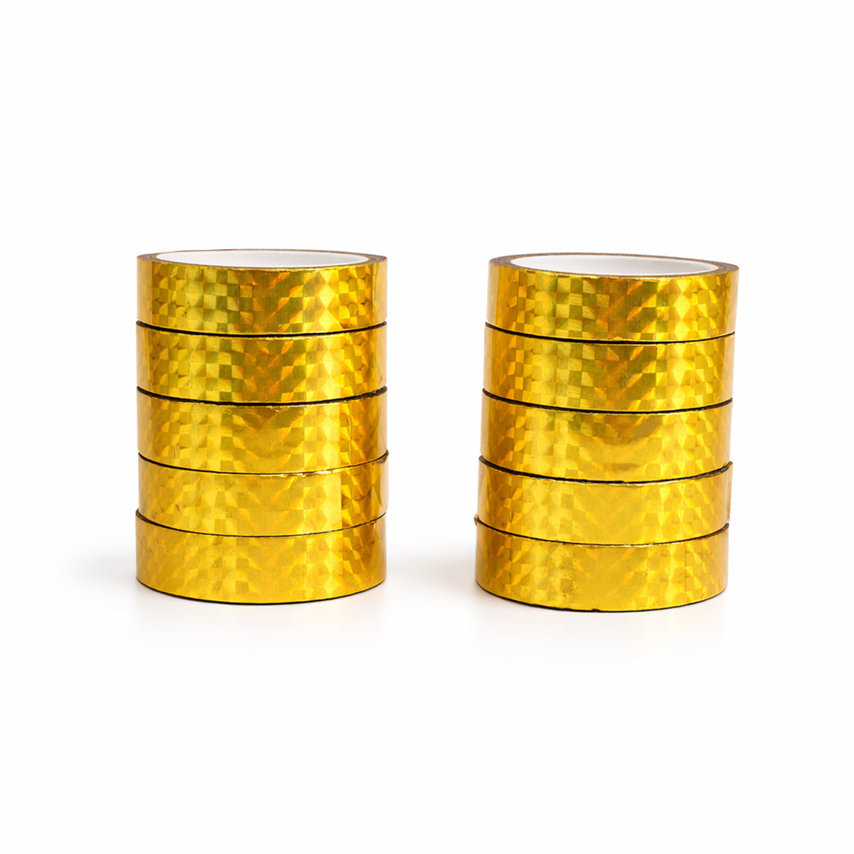 AAC Gold Glitter Tape Pack of 10 - Sparkling Craft Adhesive