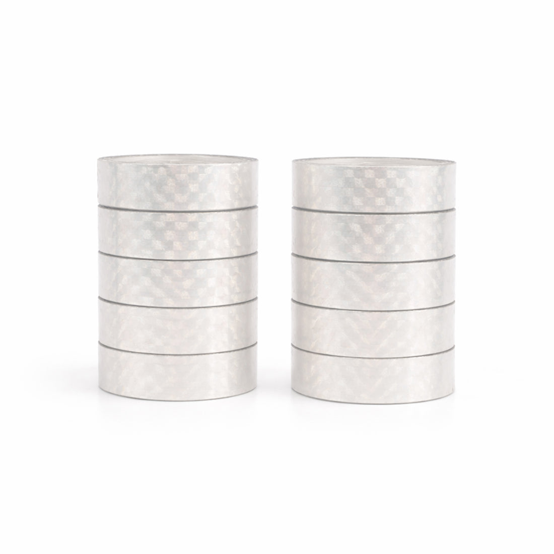 AAC Silver Glitter Tape Pack of 10 - Sparkling Craft Adhesive