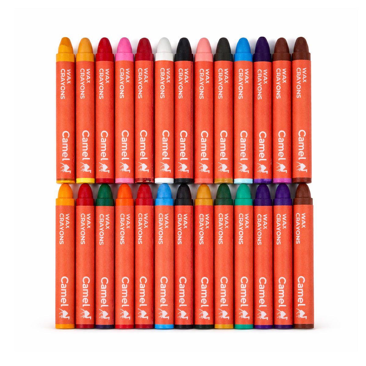 Camel 24 Shades Wax Crayons Pack of 3 – Smooth & Vibrant Kids Crayons