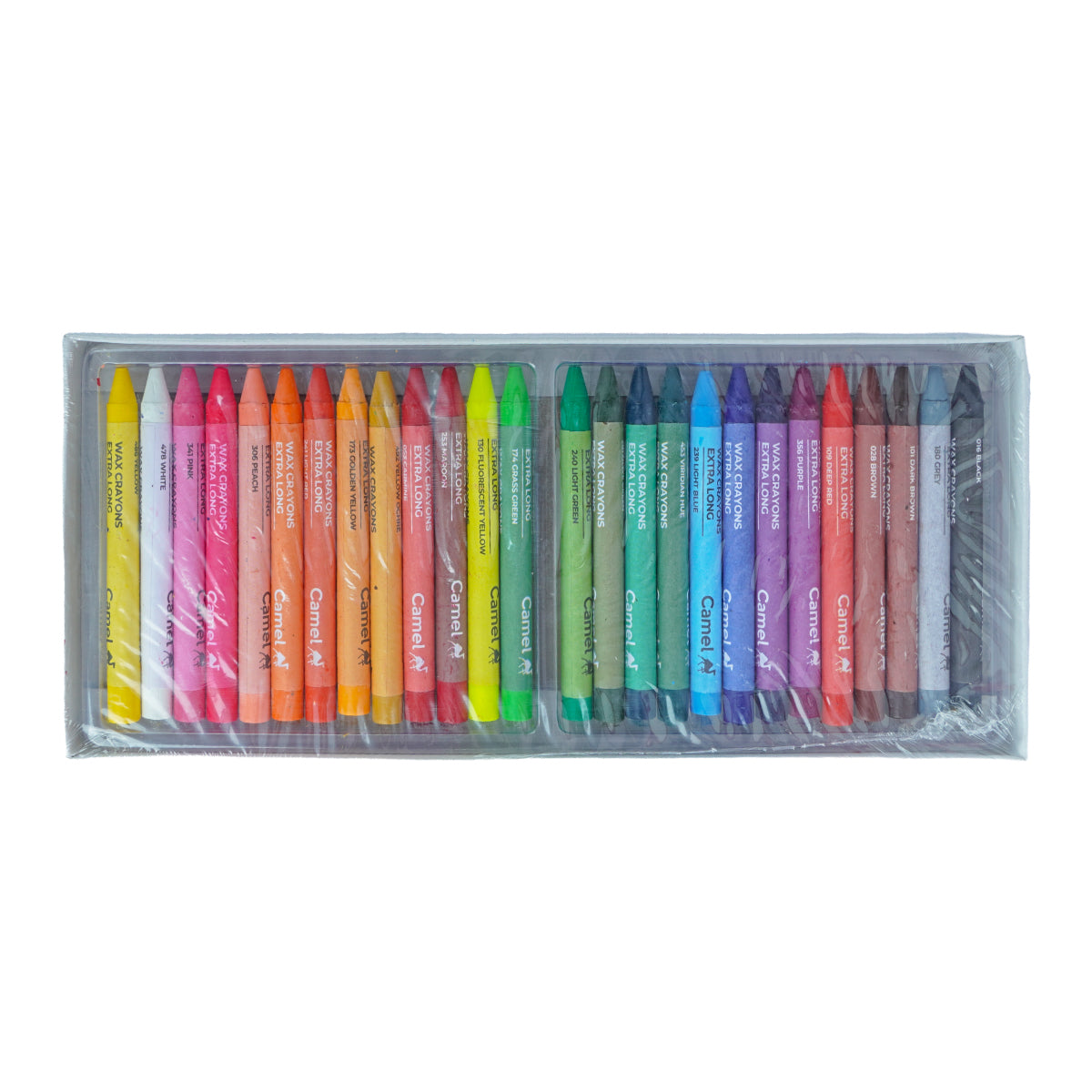 Camel Extra Long 26 Assorted Shades Wax Crayons – Smooth & Durable Kids Crayons