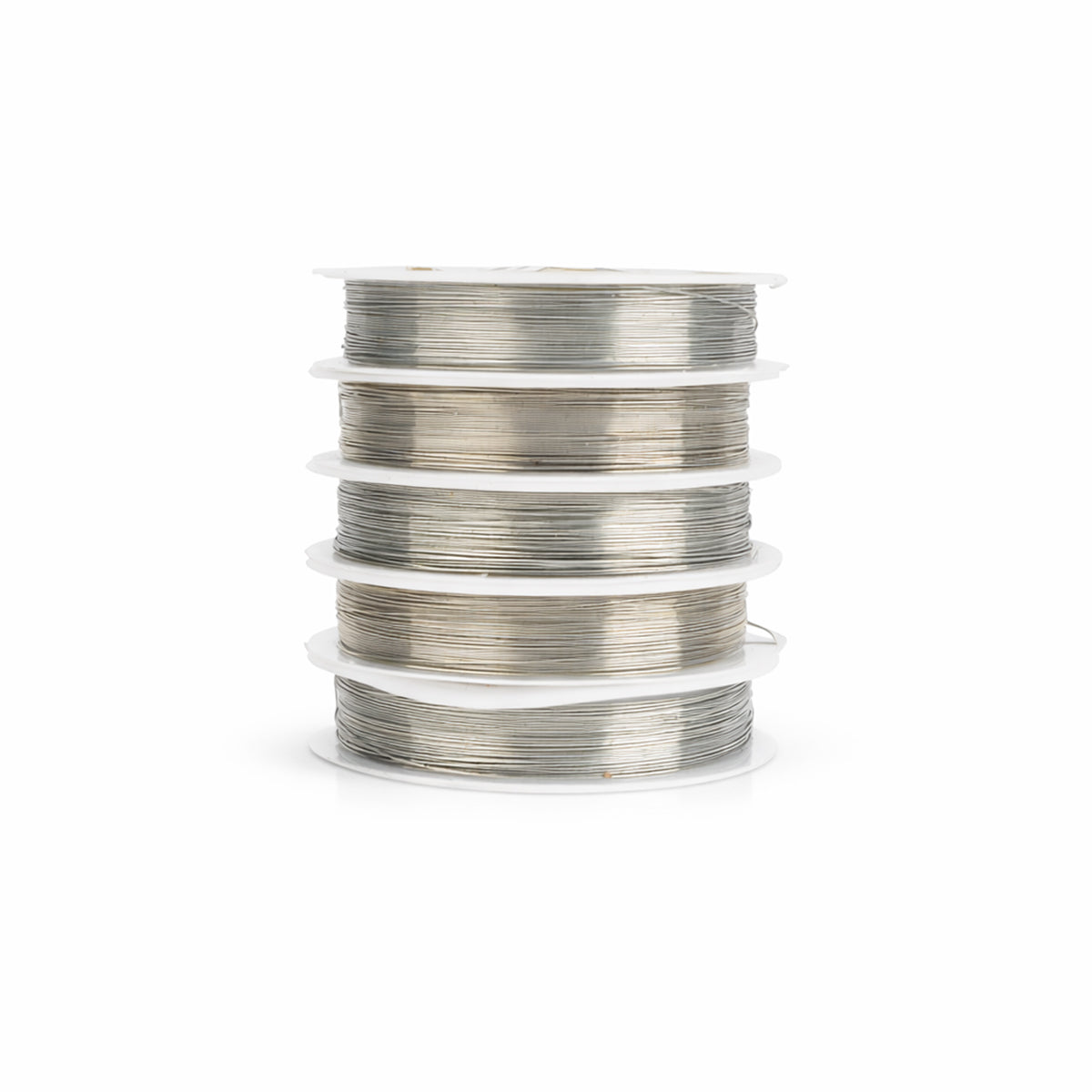 AAC Silver Copper Wire Pack of 5 - 0.4mm Pure Copper for Crafts & Wiring