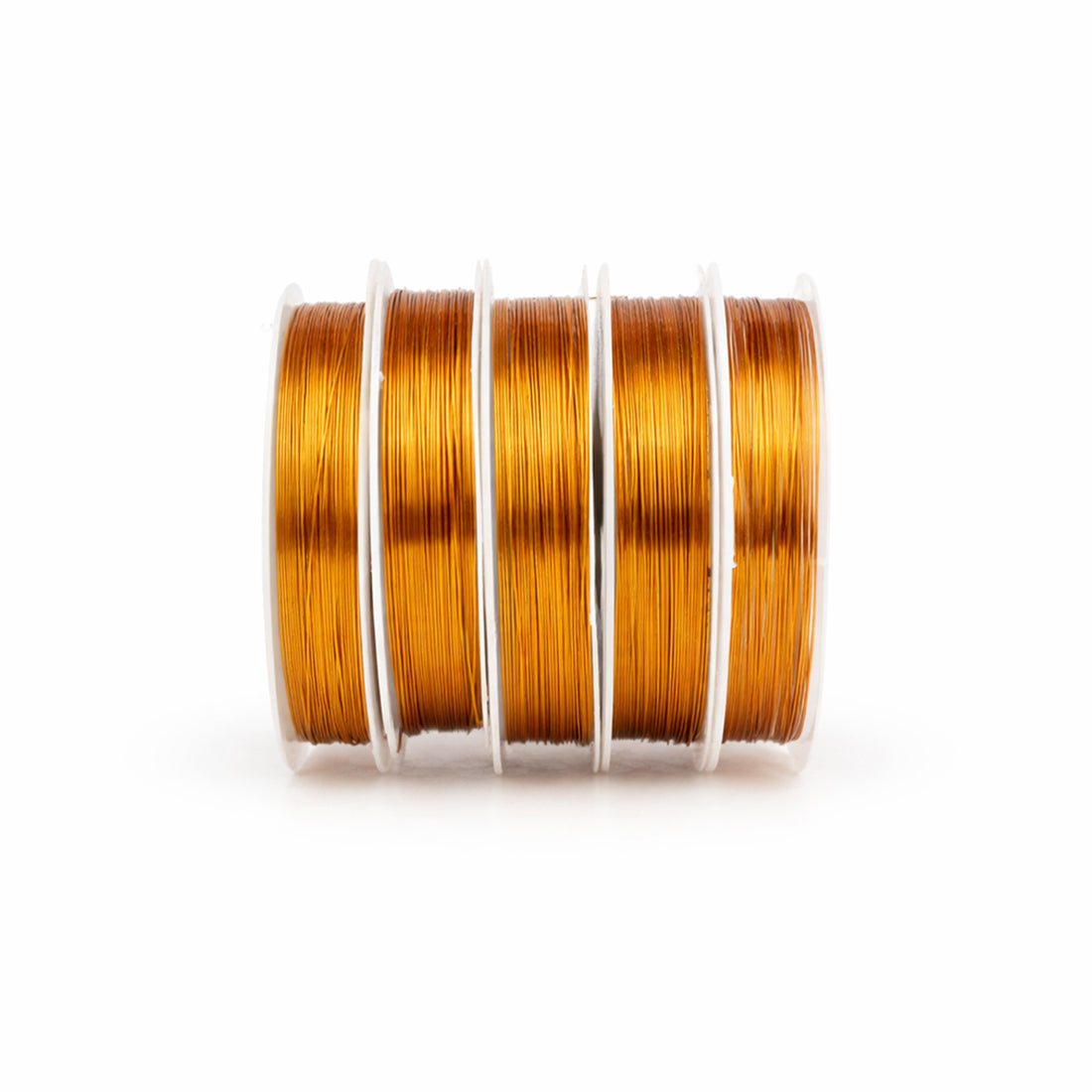 AAC Gold Colour Copper Wire Pack of 5 - 0.4mm Pure Copper for Crafts