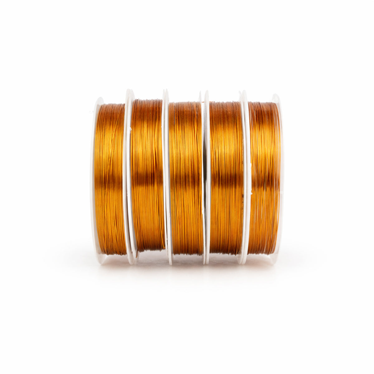 AAC Gold Colour Copper Wire Pack of 5 - 0.4mm Pure Copper for Crafts