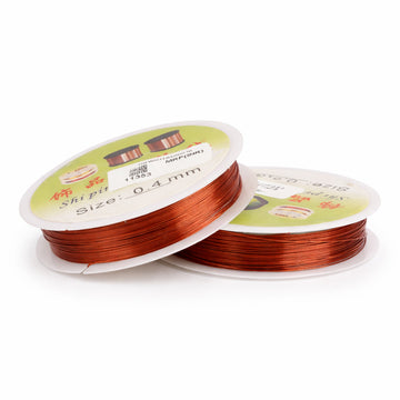 AAC Red Copper Wire – 0.4 mm, Pure Copper, Pack of 2