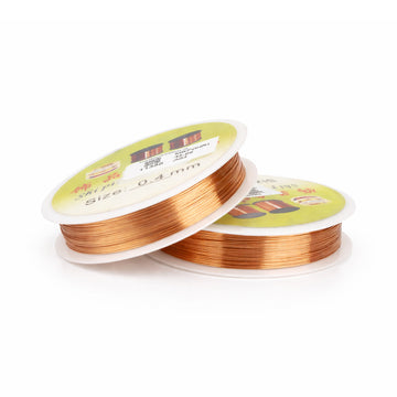 AAC Copper Wire – 0.4 mm, Pure Copper, Pack of 2