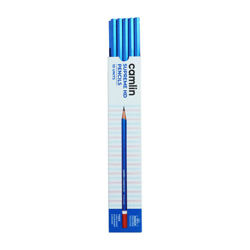 Camlin Supreme HD Blue Body Pencils Set of 10 – Smooth & Super Dark Writing Pencils