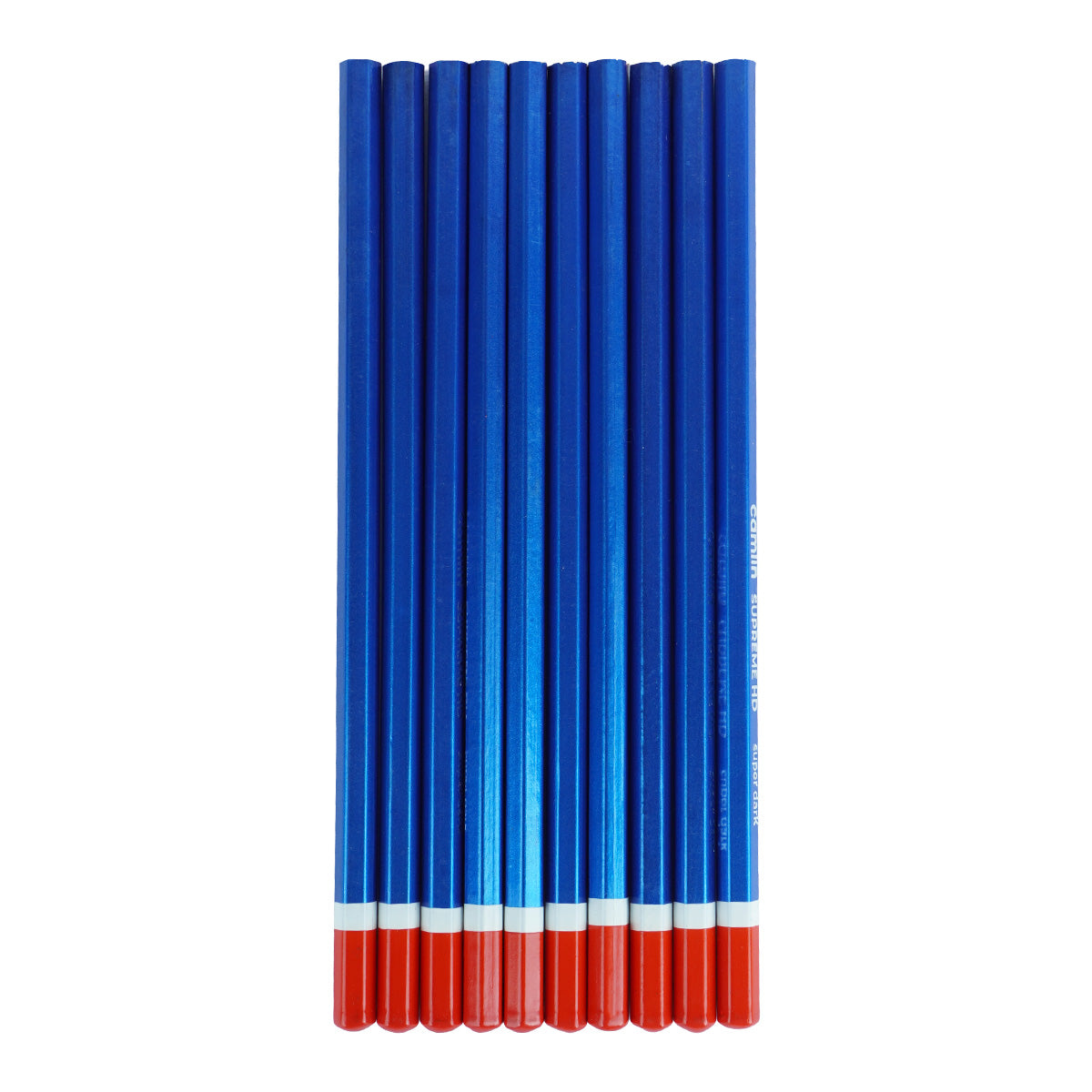 Camlin Supreme HD Blue Body Pencils Set of 10 – Smooth & Super Dark Writing Pencils