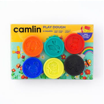 Camlin 6 Shades Play Dough Set – Non‑Toxic Modelling Dough for Kids