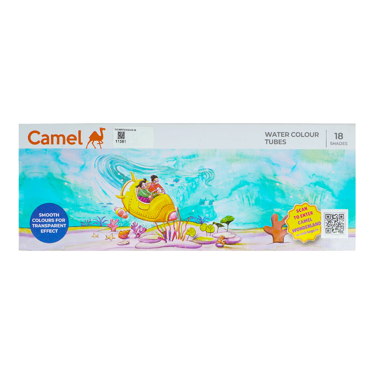 Camel 18 Shades Water Colour Tubes – 5 ml Premium Artist Watercolours