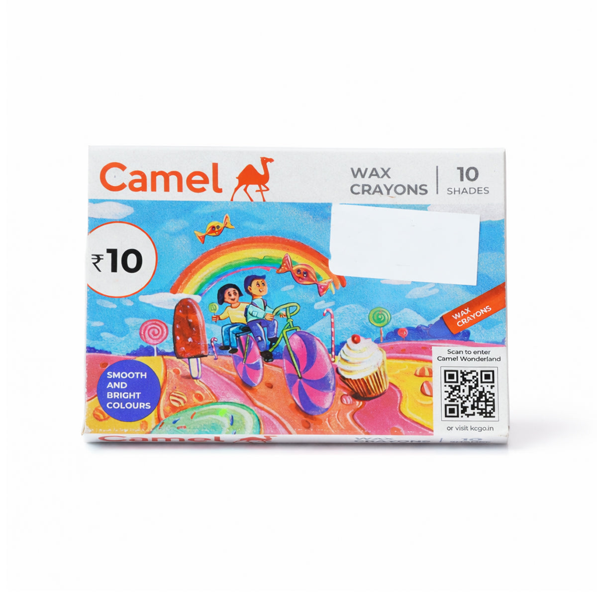 Camel 10 Shades Wax Crayons Pack of 5 – Smooth & Bright Kids Crayons