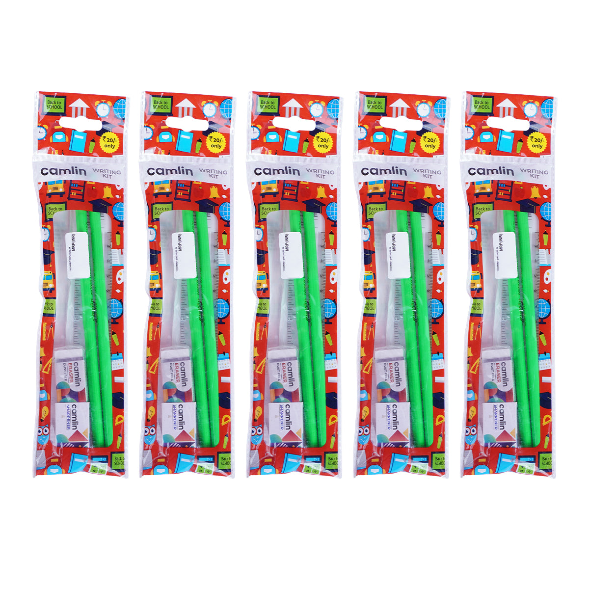Camlin Writing Kit – Pack of 4 | Complete Stationery Set for School & Office