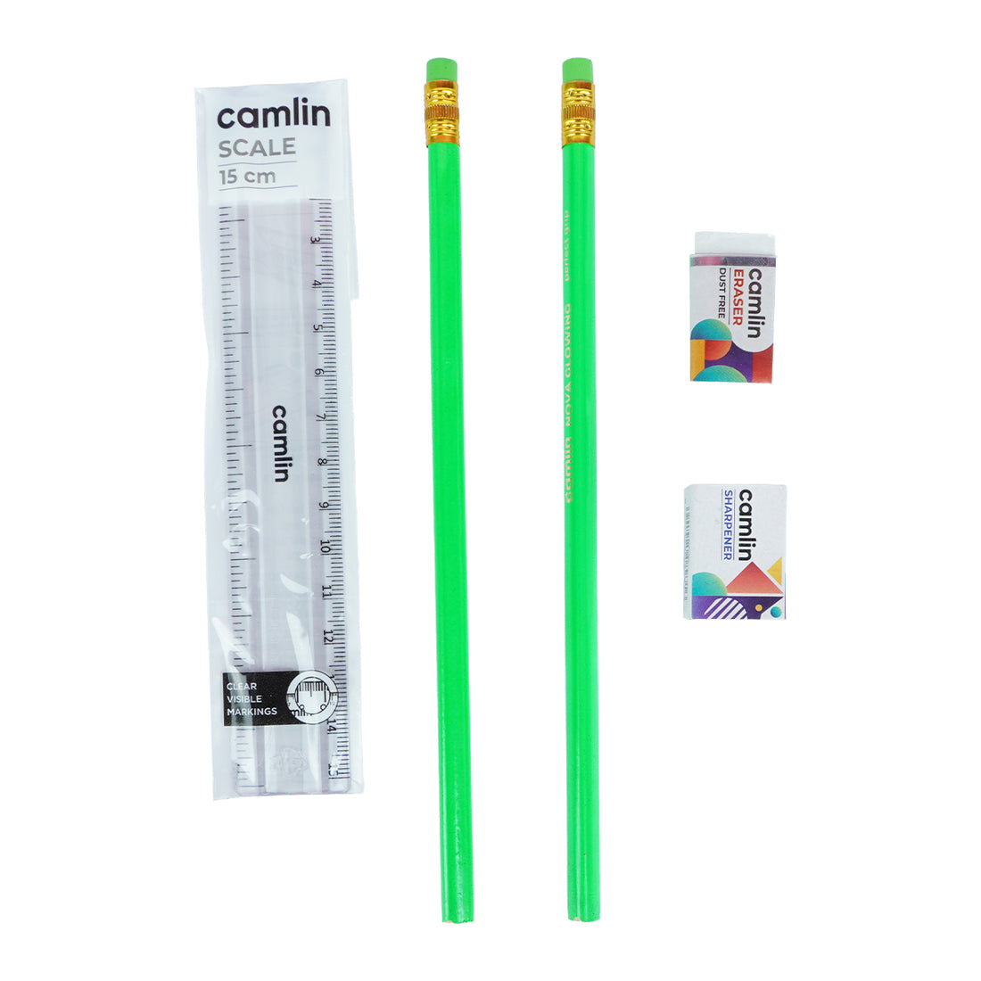 Camlin Writing Kit – Pack of 4 | Complete Stationery Set for School & Office