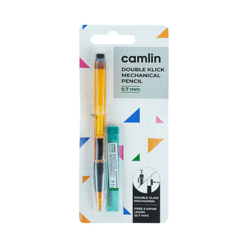 Camlin Double Klick Orange Body 0.7 mm Mechanical Pencil – Pack of 2