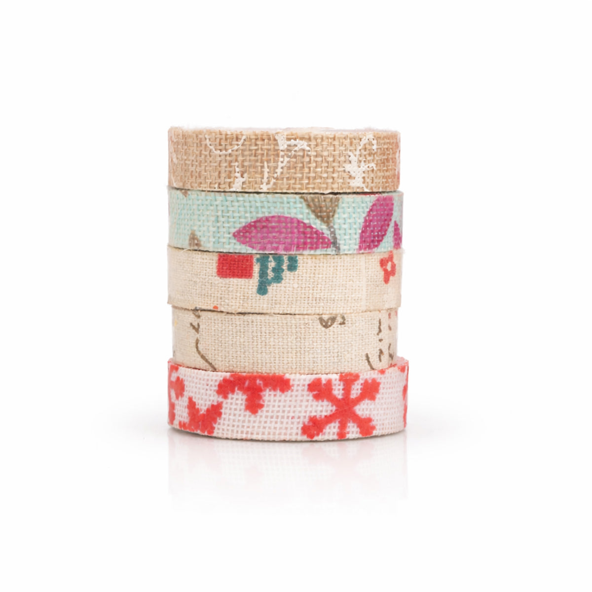 AAC Multicolour Geometric Washi Tapes Pack of 5 - Decorative Craft Tape