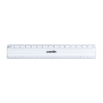 Camlin 15 cm Scale Set of 10 – Transparent Plastic Rulers for School & Office