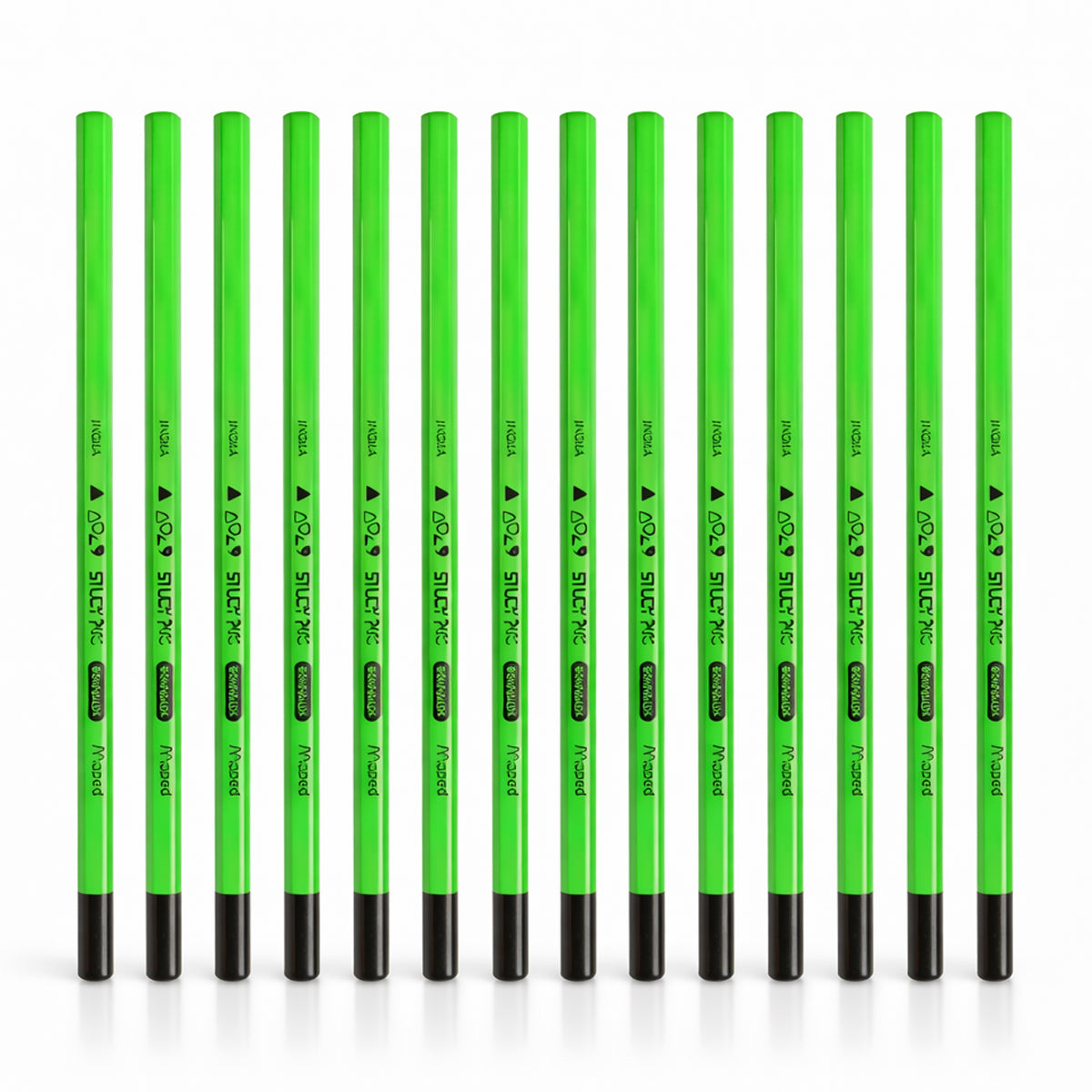 Maped Study Peps Pack of 19 Green Pencils – Premium Wooden Writing Set