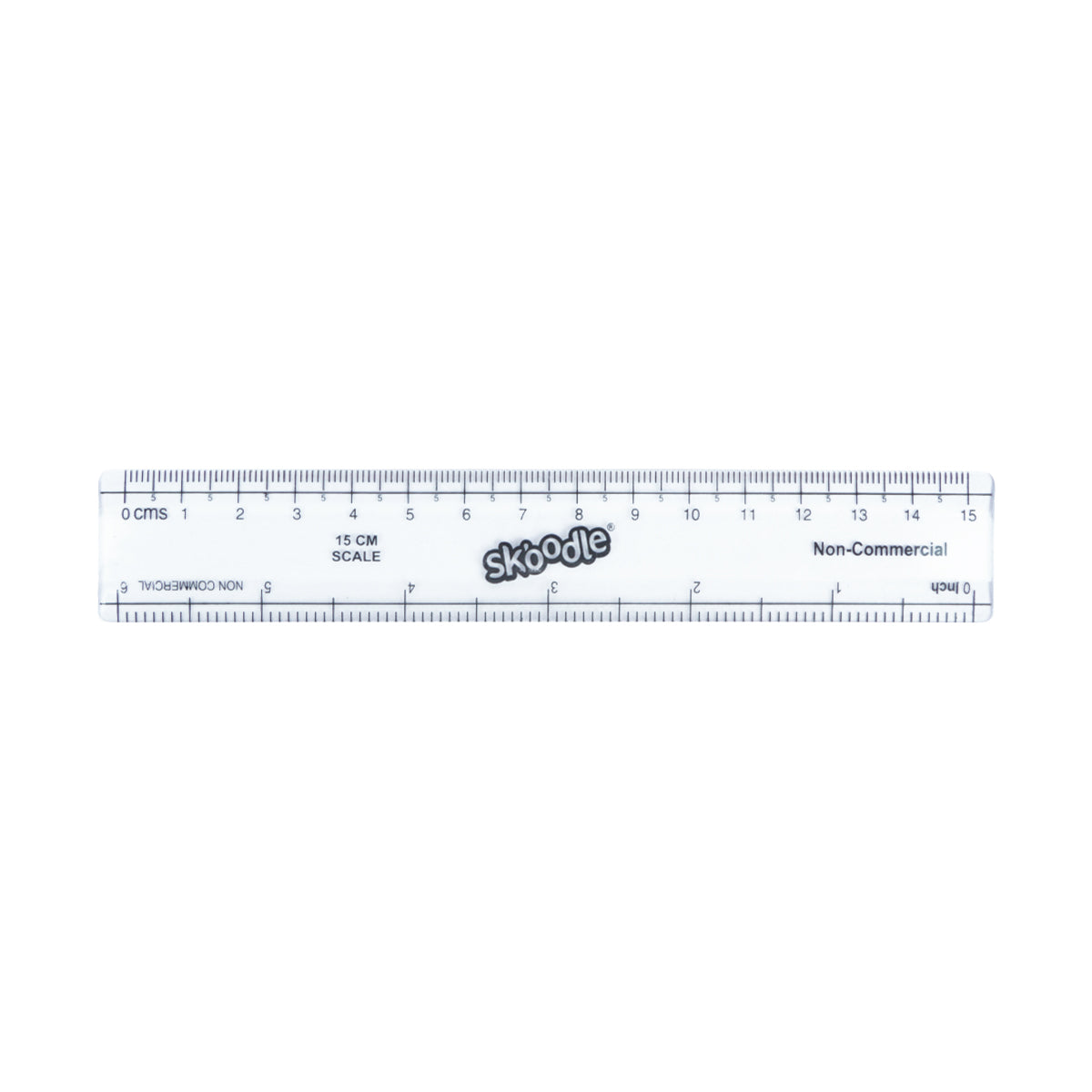 Skoodle 15 cm Scale Pack of 8 | Durable & Accurate Transparent Rulers for School