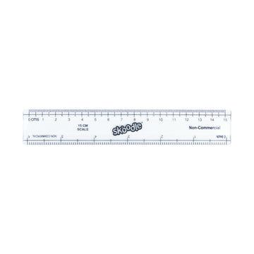 Skoodle 15 cm Scale Pack of 8 | Durable & Accurate Transparent Rulers for School