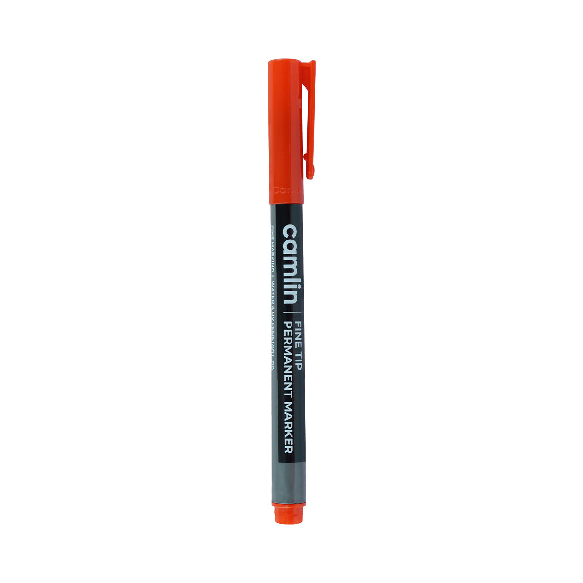 Camlin Red Fine Tip Permanent Marker Set of 5 | Water & UV‑Resistant Ink