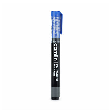 Camlin Blue Bullet Tip Permanent Marker Set of 10