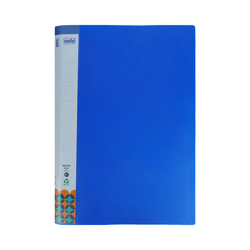 Solo RF‑111 FC Blue Single Pocket File – One‑Touch Clip Report File