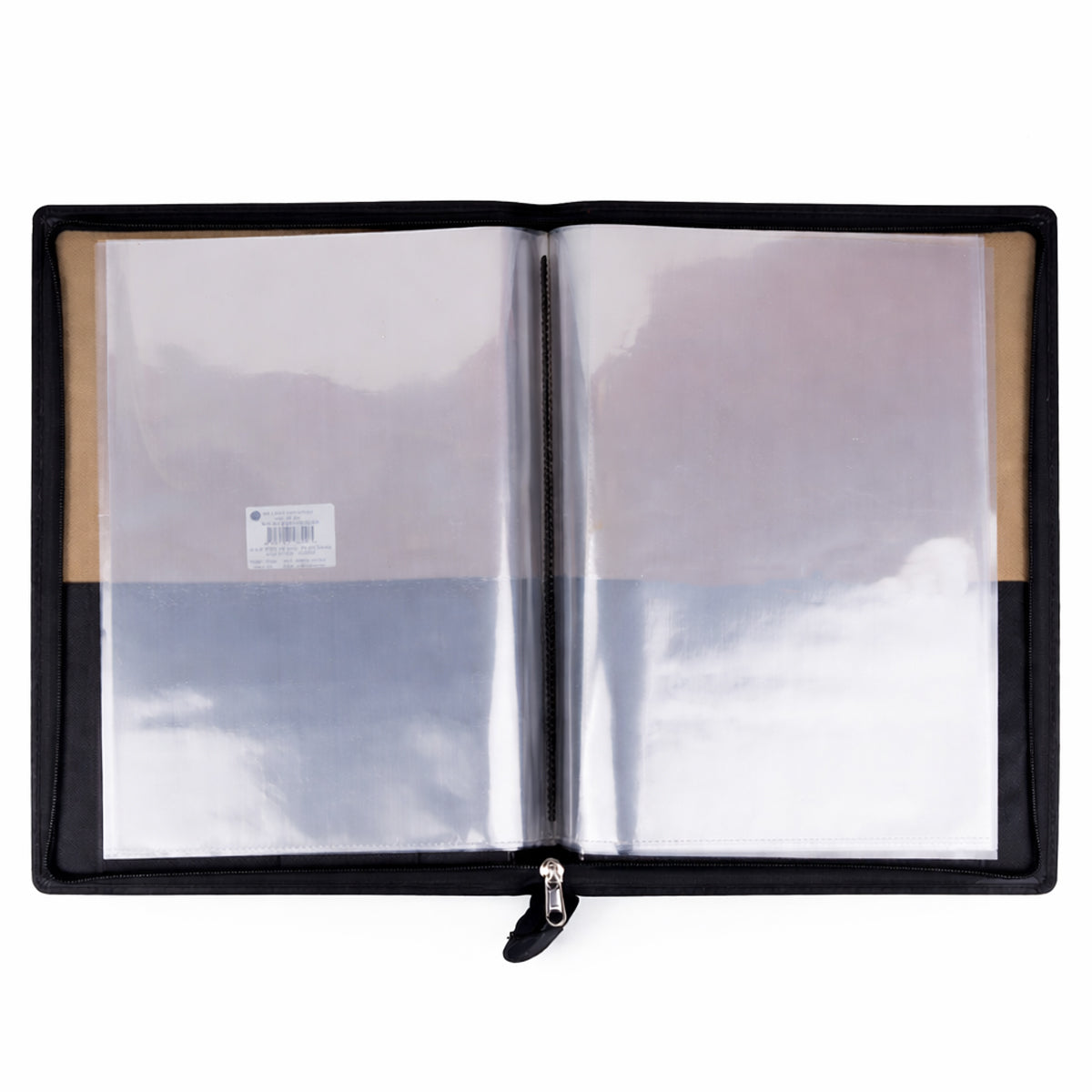 God’s Grace Black B4 10‑Leaves Stitched Blessed Folder – Premium Leather Folder