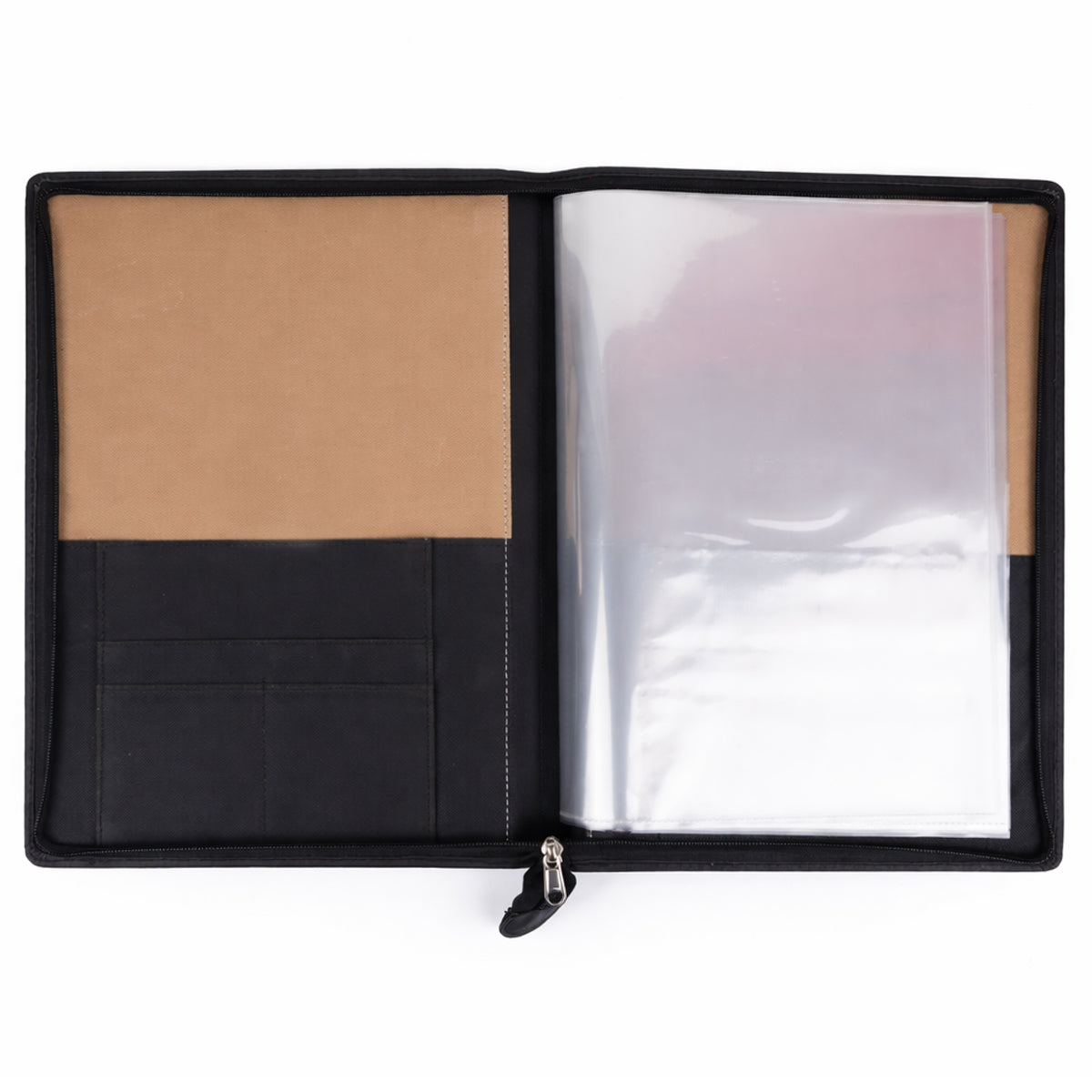 God’s Grace Black B4 10‑Leaves Stitched Blessed Folder – Premium Leather Folder