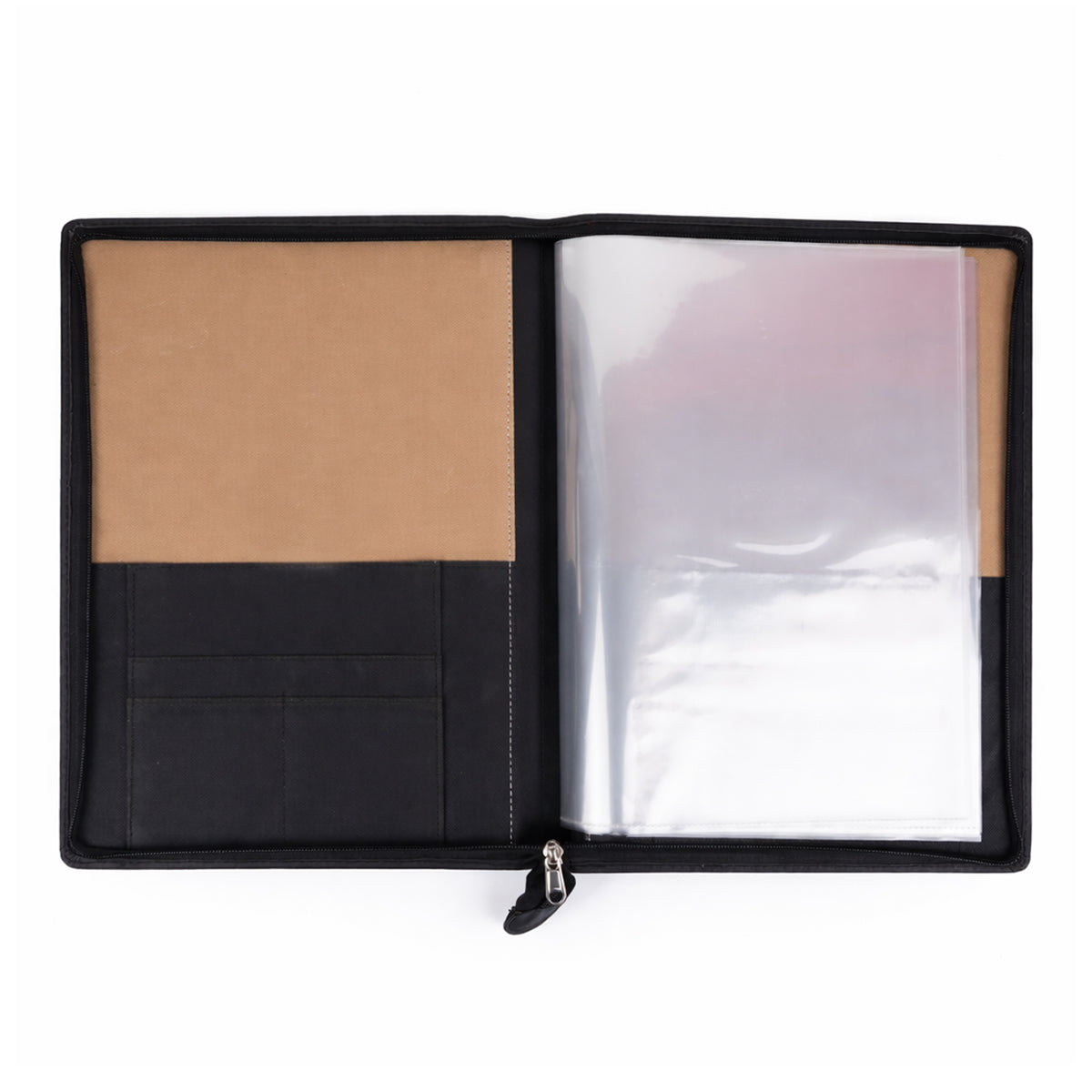 God’s Grace Black A4 10‑Leaves Stitched Blessed Folder – Premium Leather Folder