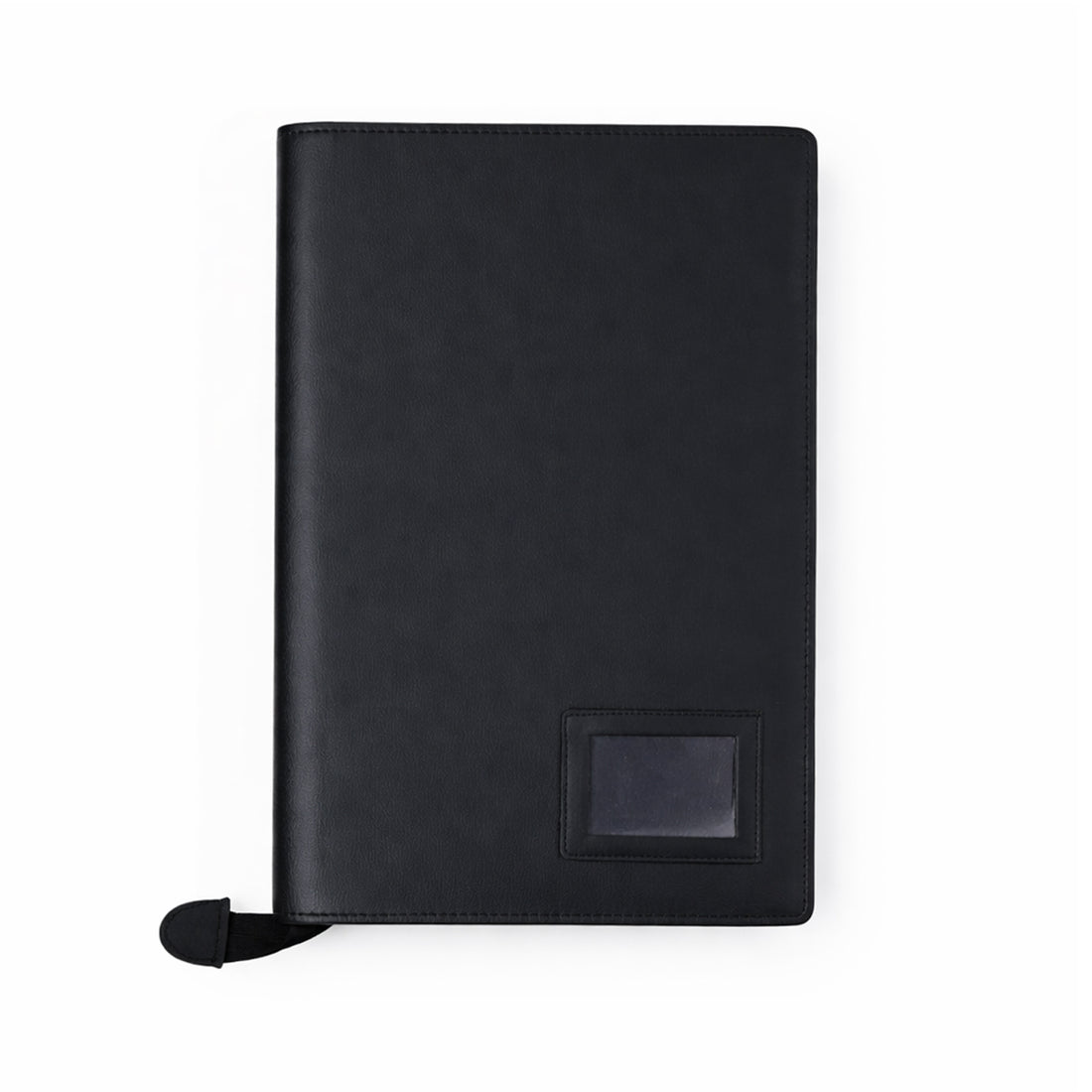 God's Grace Black Full Size 10 Leaves Stitched Blessed Folder - Premium PU Leather