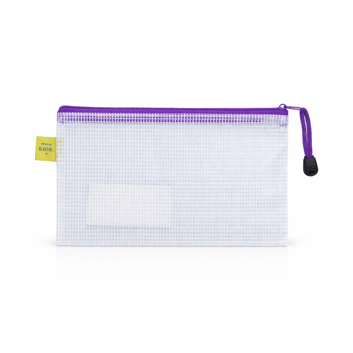 Solo MFA61 Purple My Zipper Bag – A6 Transparent Storage Pouch