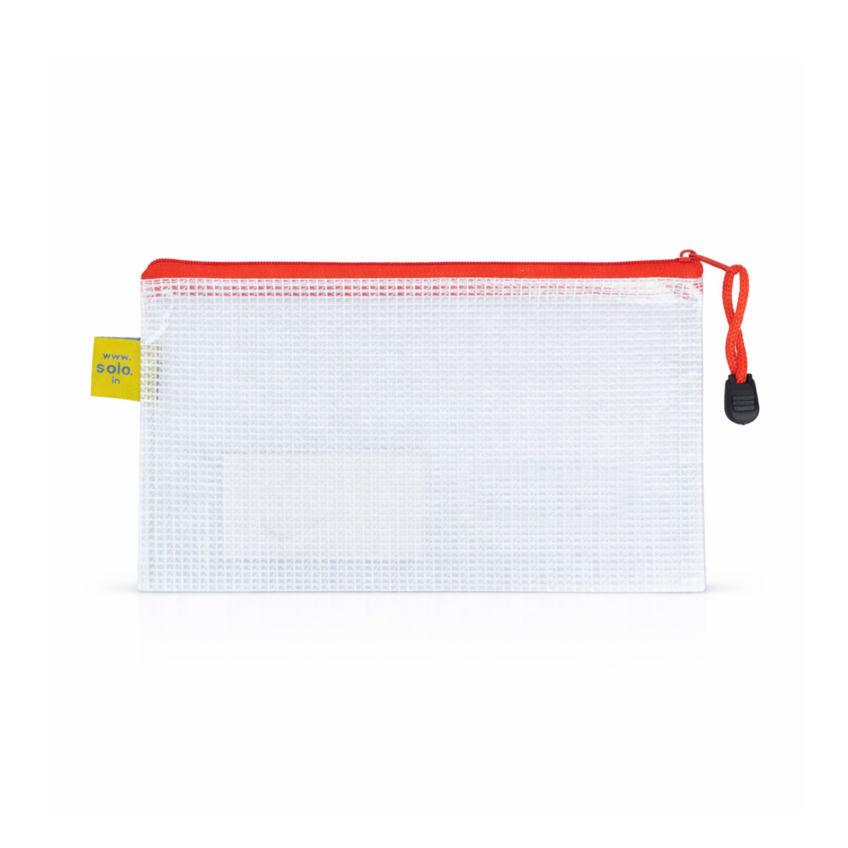 Solo MFA61 Red My Zipper Bag – A6 Transparent Storage Pouch
