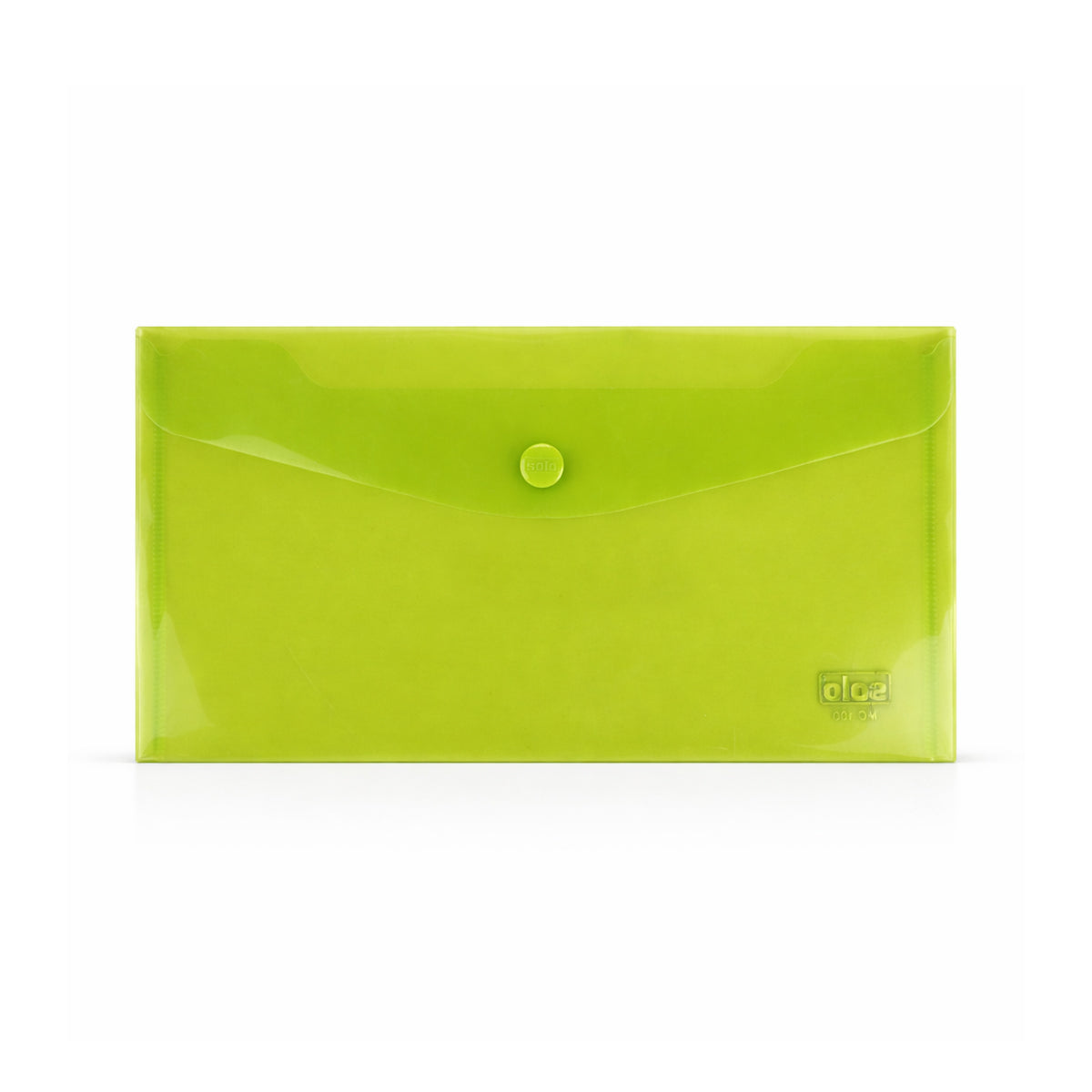 Solo MC100 Transparent Green Button Bag – Cheque Size Set of 8