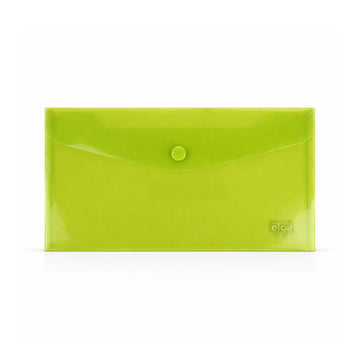 Solo MC100 Transparent Green Button Bag – Cheque Size Set of 8