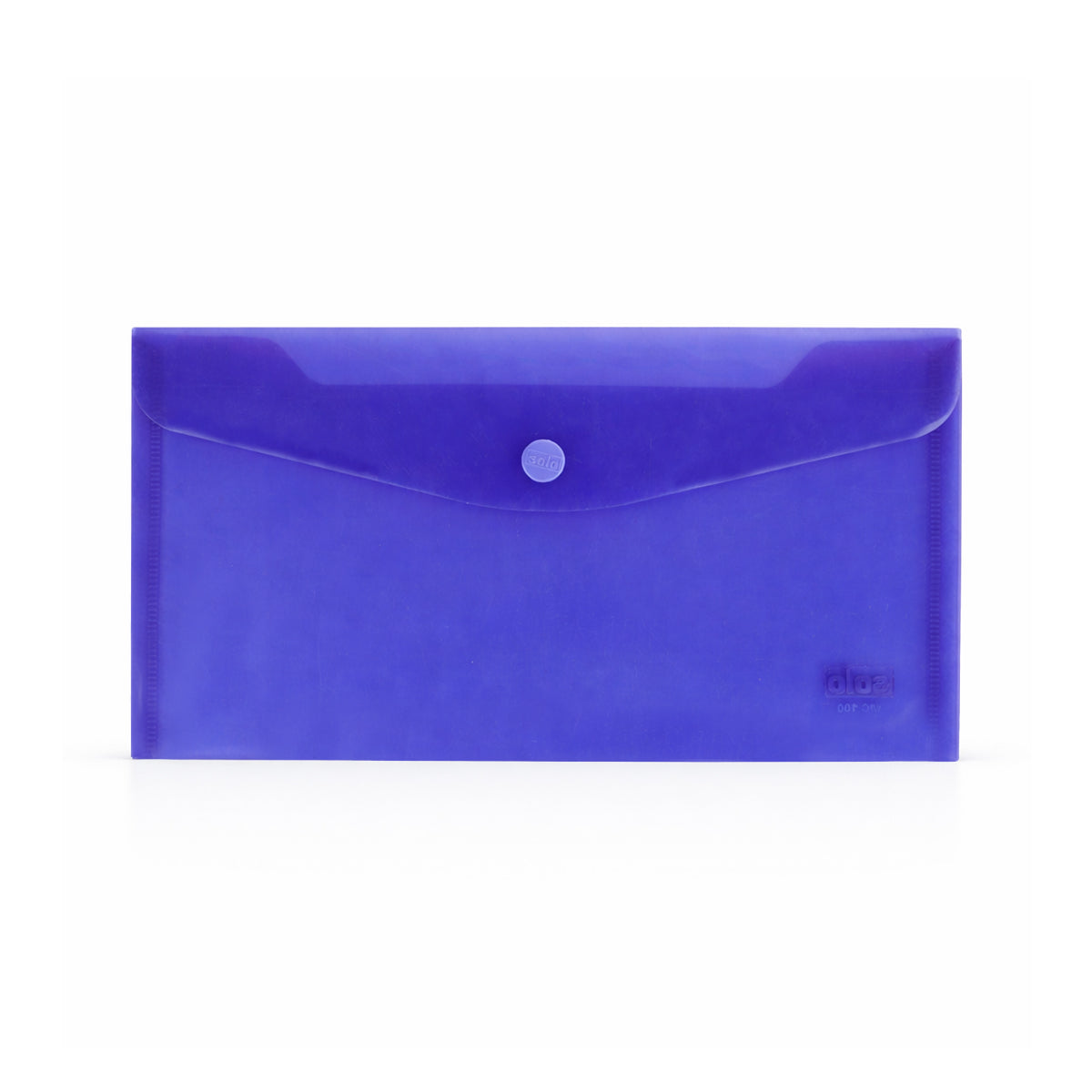 Solo MC100 Transparent Purple Button Bag – Cheque Size Set of 8