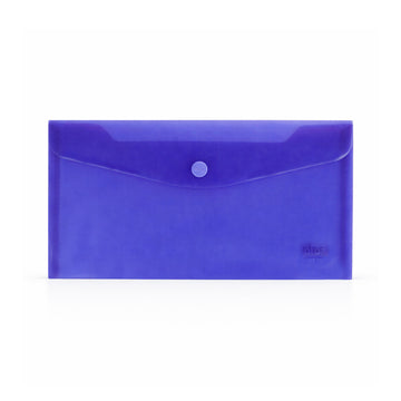 Solo MC100 Transparent Purple Button Bag – Cheque Size Set of 8