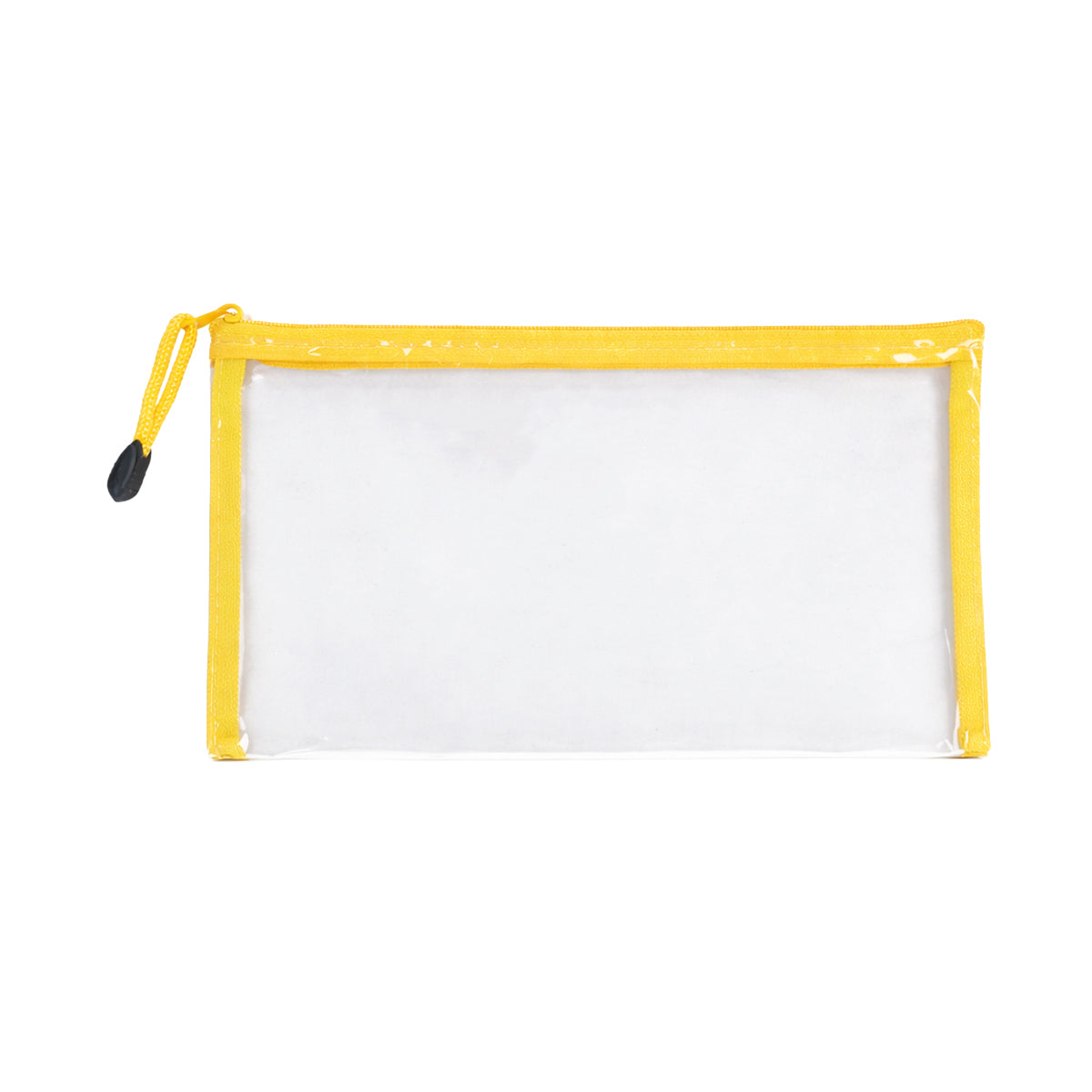 Solo PB104 A6 Yellow Zipper Pouch – Transparent Storage Pouch