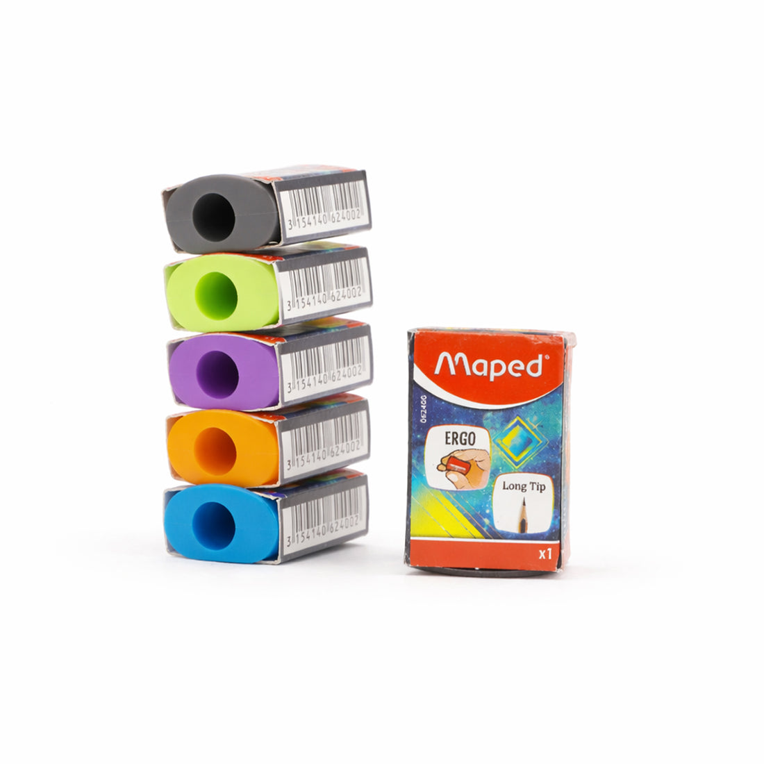 Maped Long Tip Sharpener Pack of 47 - Multicolour Pencil Sharpeners