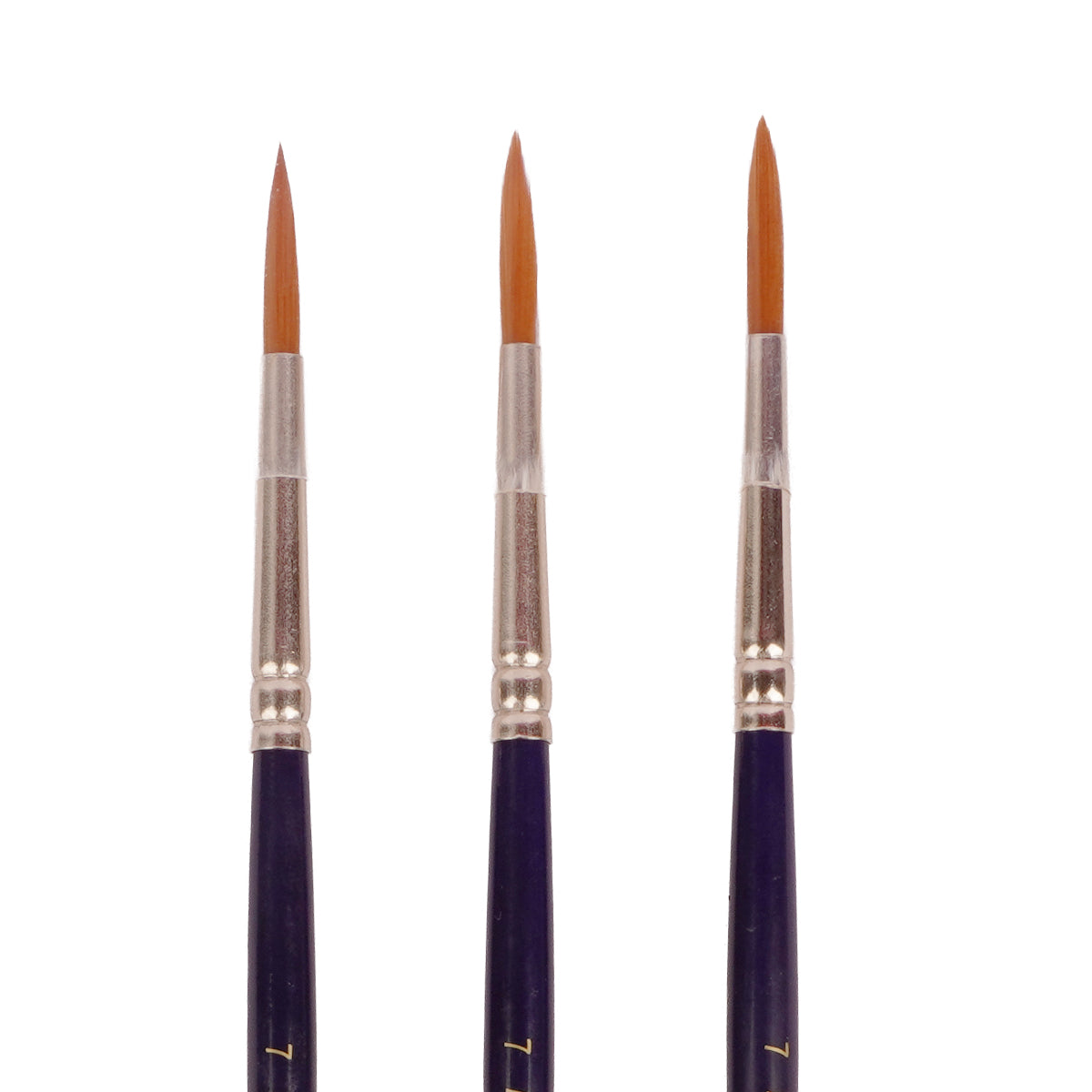 Maped Artist Paint Round Brushes Set of 3 - Size 7 Synthetic