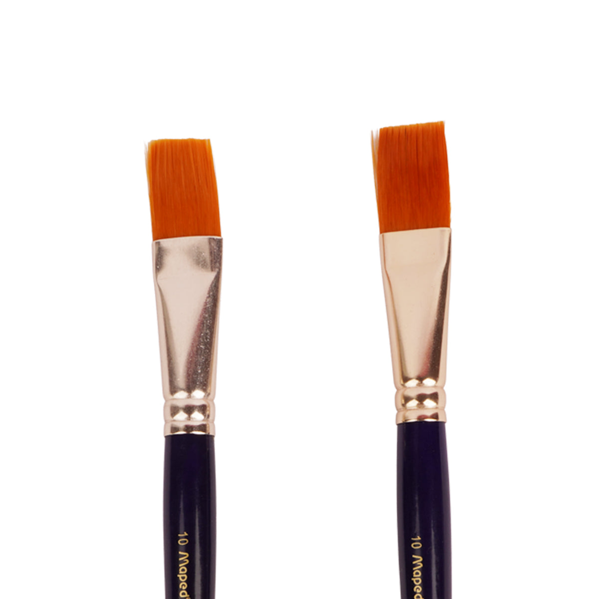 Maped Flat Paint Brushes With Synthetic Hair - Size 10 Set of 2